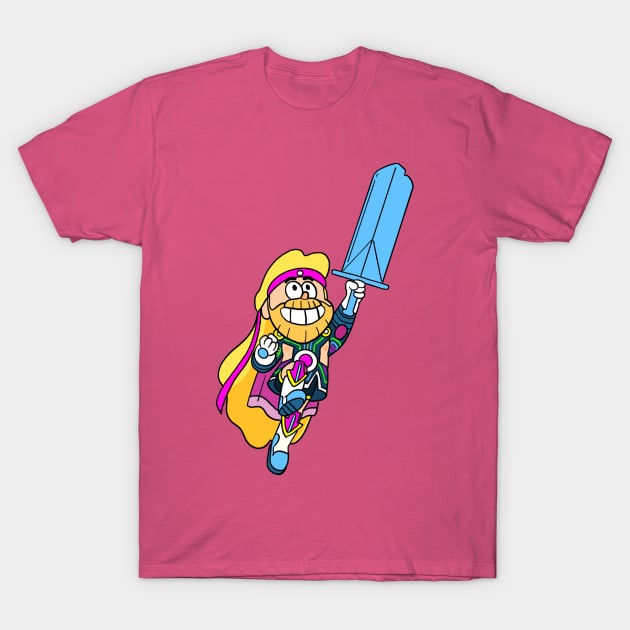 Neon Disco Viking Jr 01 T-Shirt by WombatBuck